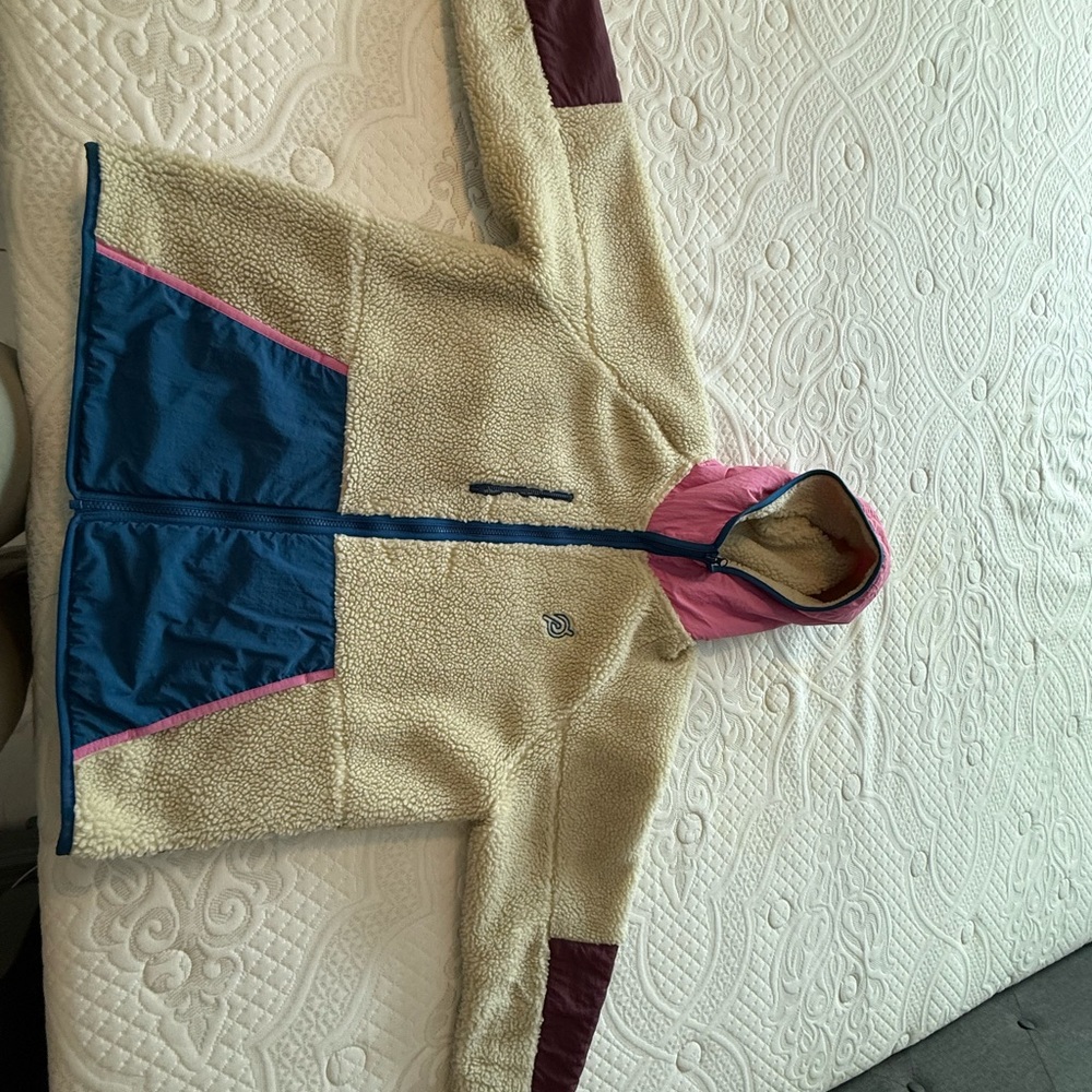 Colorful Fleece Jacket with Hood Peloton Brand
